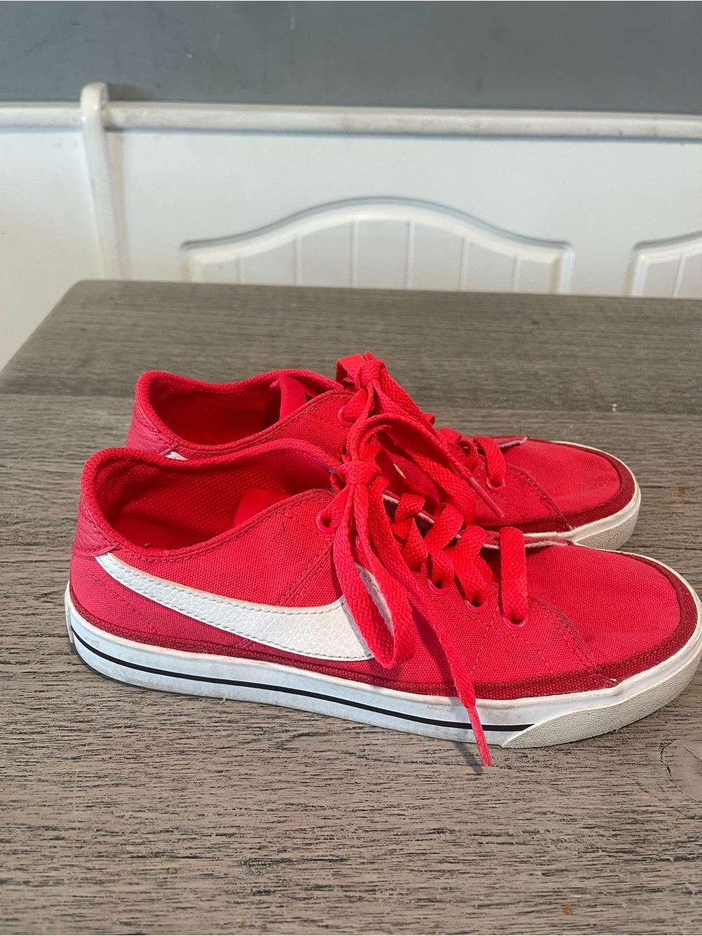 Nike Court Legacy Red Sneakers Size 6